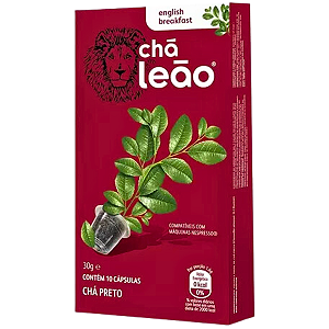 Cápsula De Chá Leão English Breakfast (Chá Preto) 10 Unidades