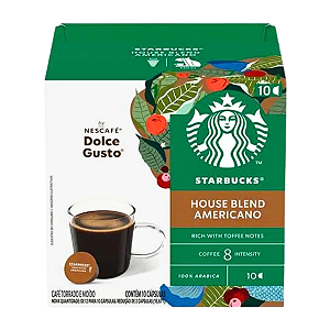 Cápsulas Dolce Gusto Starbucks Americano House Blend 10 UND
