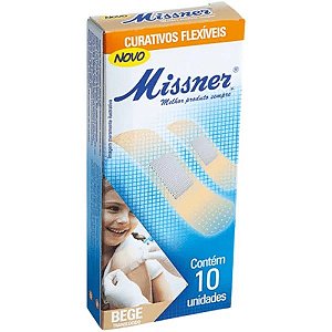 CURATIVO FLEXÍVEL BAND AID BEGE 10 UNIDADES - MISSNER