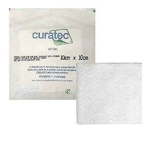 Curativo Alginato de Cálcio e Sódio 10cm x 10cm - Curatec