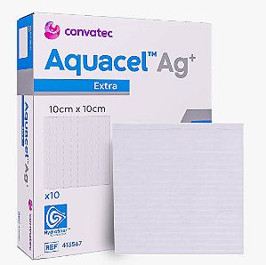 Curativo Aquacel AG + Extra 10cm x 10cm Unidade - Convatec