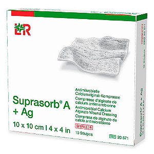Curativo Suprasorb A Alginato de Cálcio 10cm x 10cm Unidade