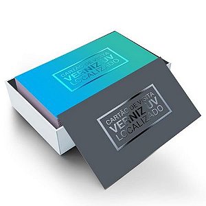 Cartões de Visita Papel DuoDesign 300g - Verniz Local.