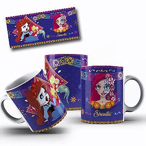 Arte Princesas  Dia dos Mortos - para Caneca - Designs Prontos para Impressão