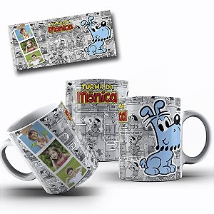 Arte Turma da Monica - para Caneca - Designs Prontos para Impressão