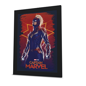 Quadro Decorativo - Capitã Marvel - Acrílico 2mm