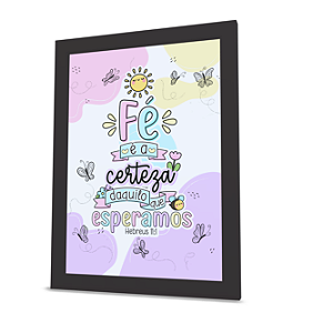 Quadro Decorativo - Versículos Bíblicos  - Acrílico 2mm
