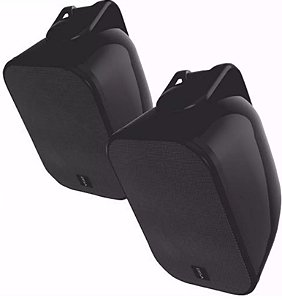 Caixa de Som Ambiente Acústica Selada Bsa Aw4-b Preto - Par