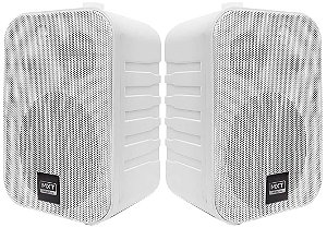 Caixa para Som Ambiente Acústico com Suporte 50w Mxk-25 Branco - Par