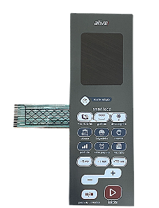 Membrana Teclado para Micro-ondas Compatível com Brastemp BMJ38 AR Espelhada
