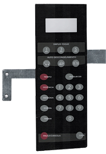 Membrana Teclado para Micro-ondas Compatível com Brastemp BMP40 ES