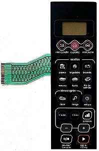 Membrana Teclado para Micro-ondas Compatível com Brastemp BMW20