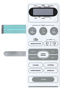Membrana Teclado para Micro-ondas Compatível com Cce MW 1350