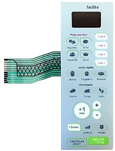 Membrana Teclado para Micro-ondas Compatível com Consul CMD 20AB