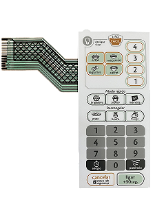 Membrana Teclado para Micro-ondas Compatível com Consul CMP 25