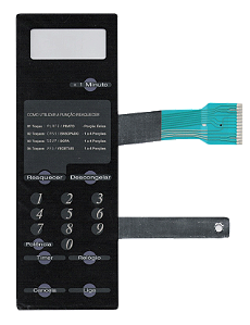 Membrana Teclado para Micro-ondas Compatível com Consul MU31 CMU31