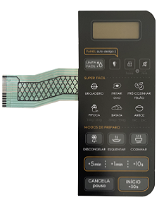 Membrana Teclado para Micro-ondas Compatível com Continental MC 34S