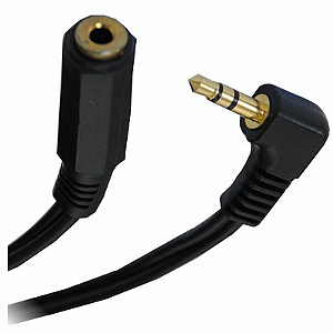 Cabo P2 Plug 90º Extensão Extensor para Fone De Ouvido 1,8m
