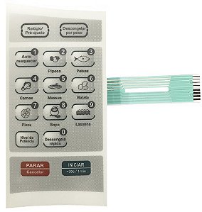 Membrana Teclado para Micro-ondas Compatível com Esmaltec EM 19
