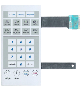 Membrana Teclado para Micro-ondas Compatível com GE JEI 1145