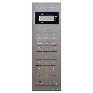 Membrana Teclado para Micro-ondas Compatível com Panasonic NN-ST 27LW Espelhada