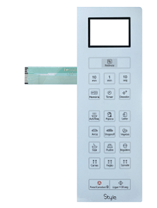Membrana Teclado para Micro-ondas Compatível com Panasonic NN-ST 65HWRU