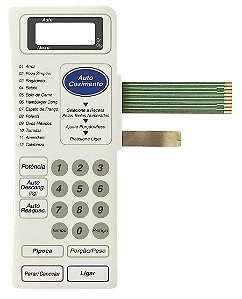 Membrana Teclado para Micro-ondas Compatível com Panasonic NN6556 / NN6956