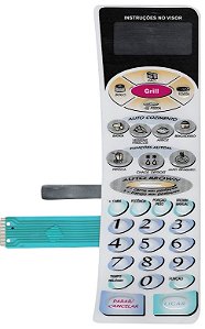 Membrana Teclado para Micro-ondas Compatível com Panasonic NN-G 51 Relevo