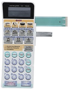Membrana Teclado para Micro-ondas Compatível com Panasonic NN-G 61 Relevo