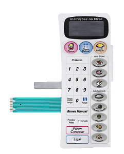 Membrana Teclado para Micro-ondas Compatível com Panasonic NN-G 69 Relevo
