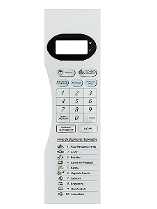 Membrana Teclado para Micro-ondas Compatível com Panasonic NN-S 42 Relevo