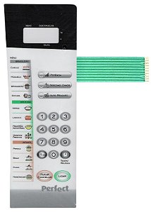 Membrana Teclado para Micro-ondas Compatível com Panasonic NN-S 56 Relevo