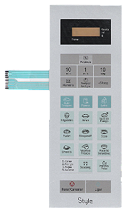 Membrana Teclado para Micro-ondas Compatível com Panasonic NN-ST 652W
