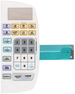 Membrana Teclado para Micro-ondas Compatível com Philco PMS 20