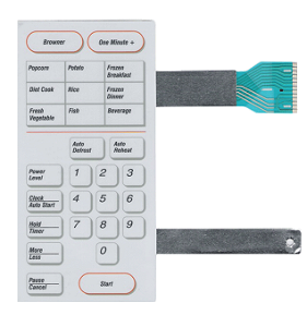 Membrana Teclado para Micro-ondas Compatível com Samsung MW 8920 / MW8554