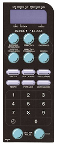 Membrana Teclado para Micro-ondas Compatível com Sanyo EM 801 TB
