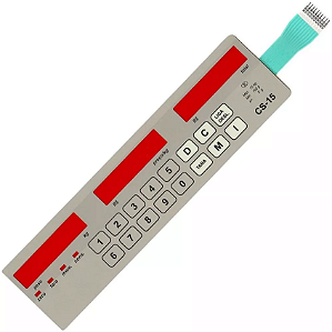 Membrana Teclado para Balança Compatível com Filizola CS 15 LED Classe 3