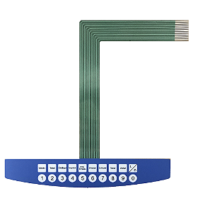Membrana Teclado para Balança Compatível com Toledo Prix 3 Light Azul 15 Kg