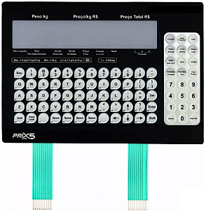 Membrana Teclado para Balança Compatível com Toledo Prix Prix 5 / 6 Plus 15 - 30Kg