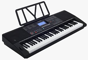 Teclado Musical M-T5000 Mxt 61 Teclas Sensitivas com 500 Timbres e Ritmos Midi e Usb