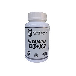 Vitamina D3+K2 500mg 120 Cápsulas - Lone Wolf Supplements