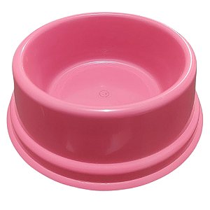 Comedouro Pet Plástico Tamanho Pequeno 1 Litro - Rosa