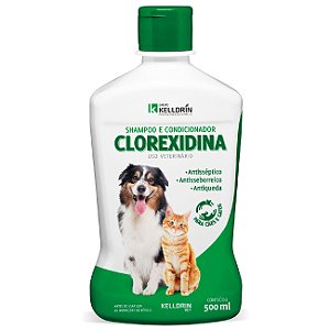 Shampoo e Condicionador Clorexidina 5 em 1 - Kelldrin