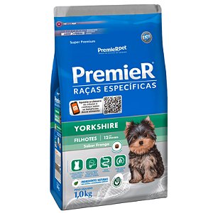 PremieR Pet Raças Específicas Yorkshire Filhotes Porte Pequeno Frango 1kg