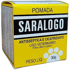 Pomada Saralogo Cicatrizante para Cães e Gatos 30 g