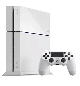 Sony Playstation 4 500gb Standard Cor Glacier White com caixa