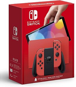 Console Nintendo Switch Oled Red Mario - Edição especial DESBLOQUEADO