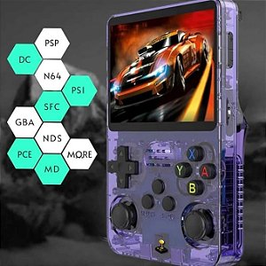 Game Portátil R36s Tela IPS 3.5 64GB 15 Mil jogos PROMOÇÃO