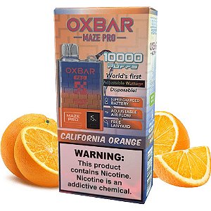Pod Desc Oxbar 10.000 - Califórnia Orange