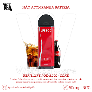 Refil Desc Life Pod 8.000 - Coke